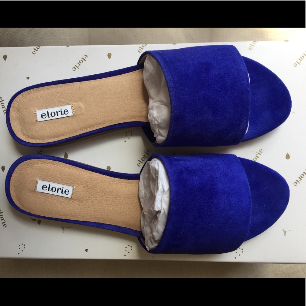 Elorie Suede Slip on Sandal